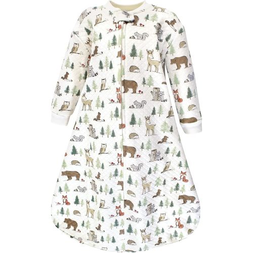 Hudson Baby Unisex Baby Premium Quilted Long Sleeve Sleeping Bag and Wearable Blanket