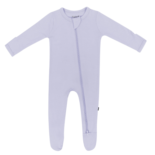Zippered Footie in Lilac