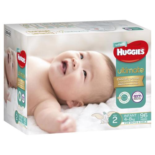 Huggies Jumbo Ultimate Infant 96 Pack
