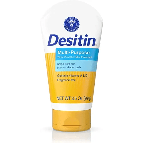 Desitin Skin Protectant and Diaper Rash Ointment Multi-Purpose with Vitamins A & D, Travel Size, 3.5. Oz Tube
