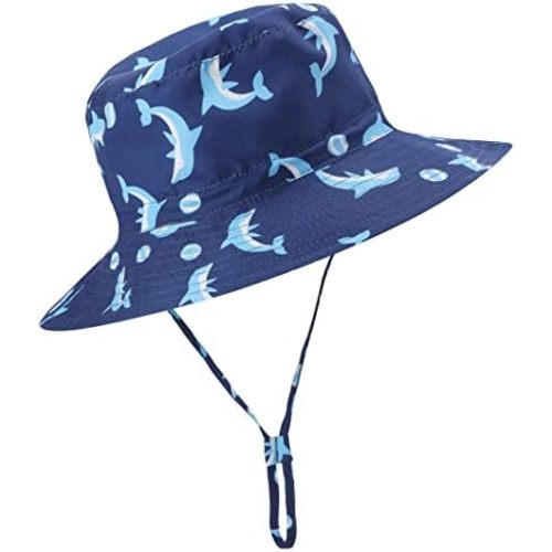 Baby Sun Hat UPF 50+ Sun Protective Toddler Bucket Hat Summer Kids Beach Hats Wide Brim Outdoor Play Hat for Boys Girls