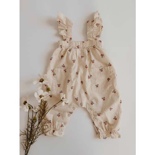 Della Overall Romper – Three Peas