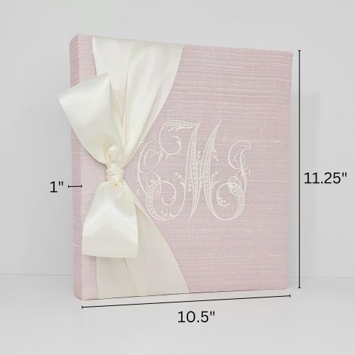 Baby Memory Book, My First Years, Monogrammed Baby Book, Silk Baby Book