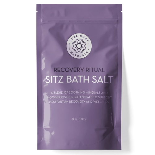 Pure Body Naturals Sitz Bath Soak, 32 oz, for Hemorrhoids, Postpartum Recovery, with Herbs and Botanicals