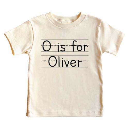 Personalized My Name is Kids Graphic Tee | Natural