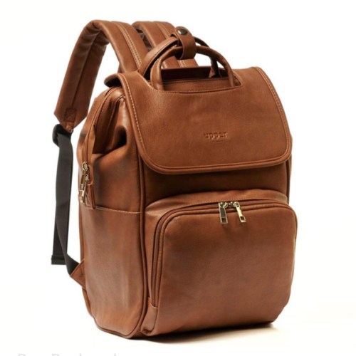 Women’s Diaper Bag Backpack - Best Leather Diaper Bag Backpack for Women Gift | Affordable & Stylish Diaper Backpack Bag | UPPER | La Madison - Elegant Vegan Leather Diaper Bag Backpack - UPPER Brand