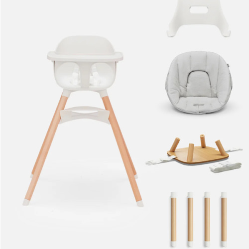 Lalo Infant to Toddler High Chair & Booster Bundle - High Chair + Infant Insert + Play Legs + Booster Conversion