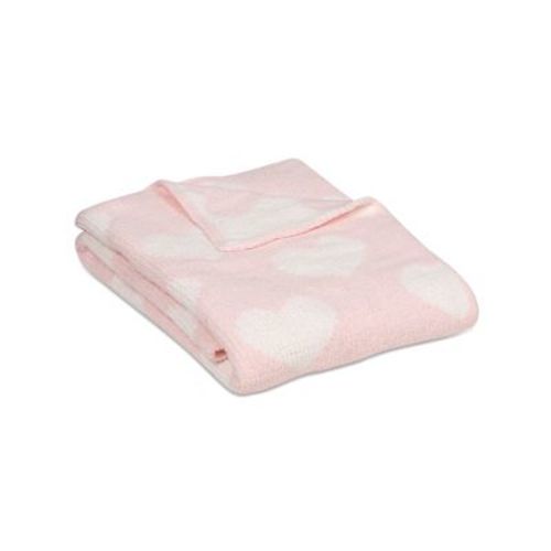 Living Textiles|chenille Baby Blanket - Pink Hearts