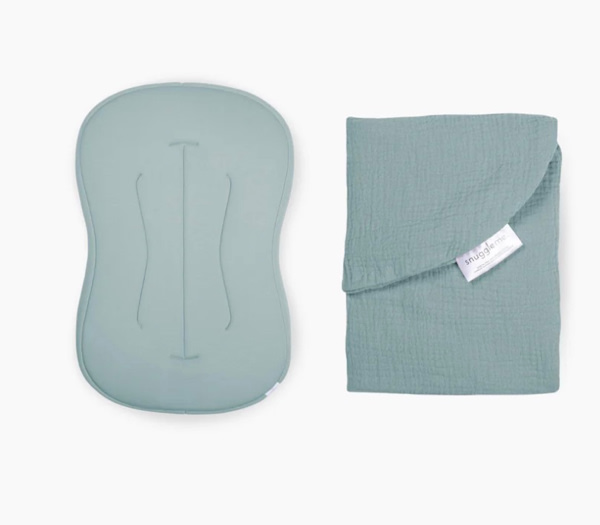 Lounger Curve + Muslin Cover Set | Slate