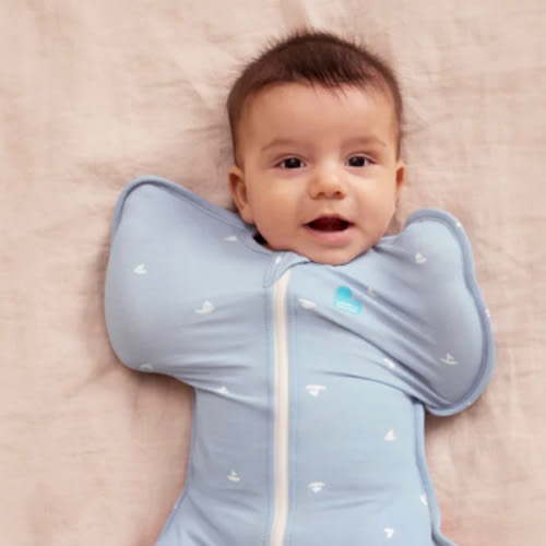 Swaddle Up™ 1.0 TOG Viscose from Bamboo Mist Blue Boats