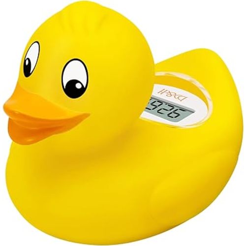 b&h Digital Duckling Baby Bath Thermometer, Infant Safe Floating Water Temperature Thermometer and Baby Bath Time Toy – Easy to Read Display | BPA-Free