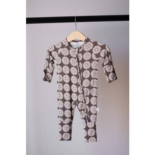 Bamboo Zip Pajamas | Retro Floral