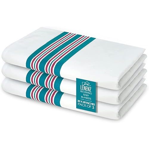 Hospital Receiving Blankets - Size 30 x 40 inch (3 Pack)