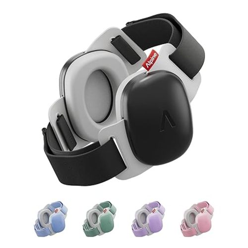 Alpine Muffy Baby Comfort - Protects Hearing for Babies and Toddlers - CE & ANSI Certified - Headband for Safe fit & Comfort - Adjustable for Ages 3-48 Months - 24dB Sound Reduction, Black