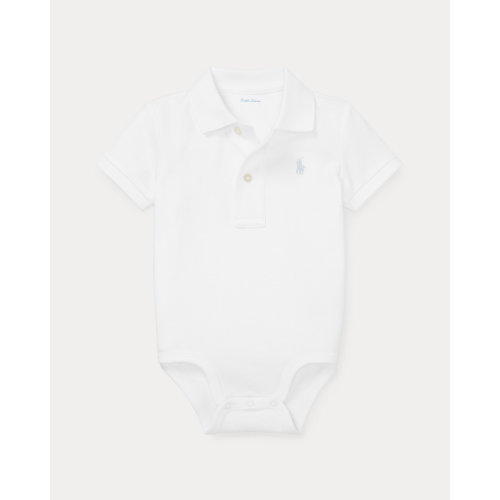 Soft Cotton Polo Bodysuit | Ralph Lauren