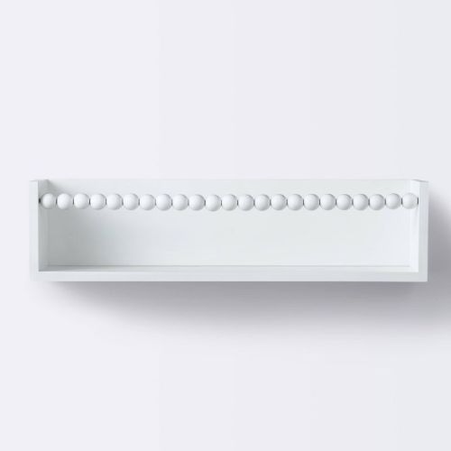 Beaded Decorative Wall Shelf - White - Cloud Island™