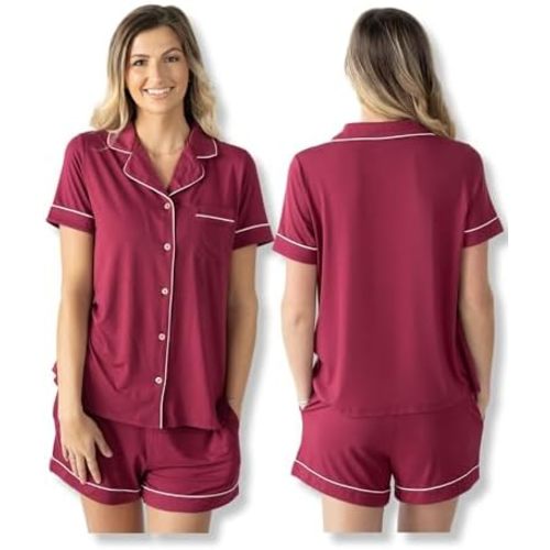 Kindred Bravely Clea Classic Short Sleeve Maternity & Nursing Pajama Set