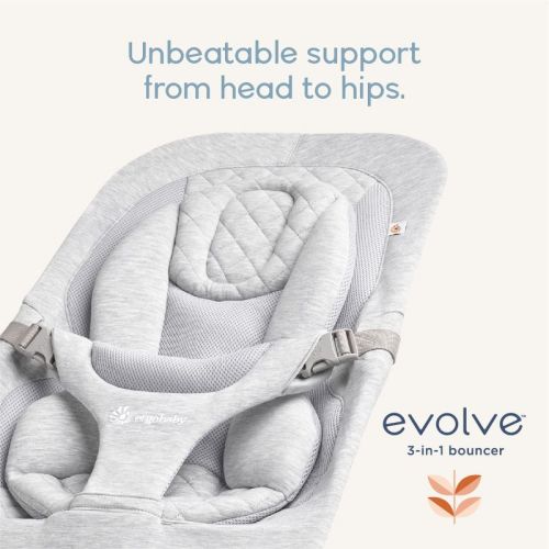 Ergobaby 3-in-1 Evolve Baby Bouncer Light Grey