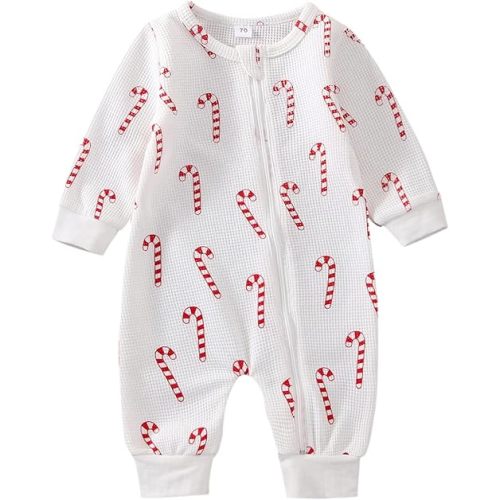 Newborn Baby Girl Boy Christmas Outfit Long Sleeve Romper Jumpsuit Bodysuit Santa Infant Fall Winter Clothes