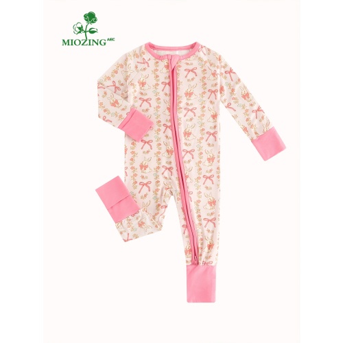 ultra soft bamboo fiber baby onesie cute bunny bow