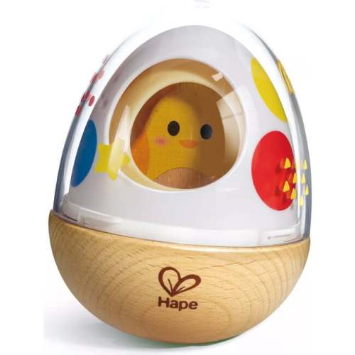 Hape: Wobble Wonder Stacker - Nesting Chicken & Egg Shell Toy - Hape Infant Development | Maisonette