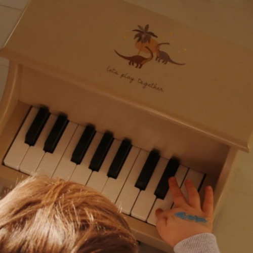 Wooden Toy Piano for Kids | Dinosaur Design | FSC-Certified | Ages 3+ – Playroom Collective