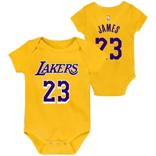Outerstuff NBA Newborn & Infants 0-24 Official Player Name & Number Jersey Creeper Romper
