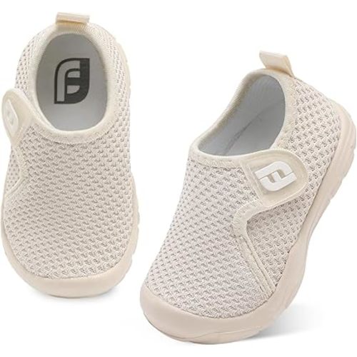 JOINFREE Toddler Boys Girls Barefoot Shoes Breathable Kids Sneakers Lightweight Walking Shoes Slip On Tennie Shoes Protect Toes School Shoes