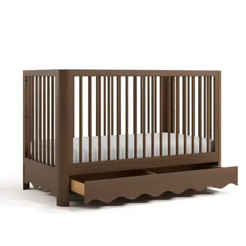 Casablanca™ Deluxe 5-in-1 Convertible Crib with Drawer- Hazelnut