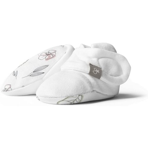 goumikids Viscose from Bamboo Organic Cotton Stay-On Boots, Abstract Floral 0-3m