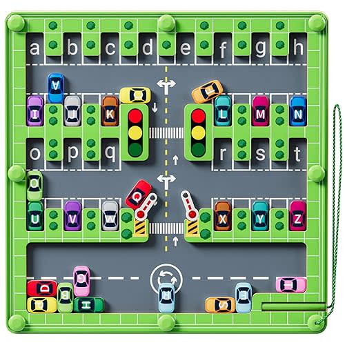 zhiwuzhu Magnetic Alphabet Maze,Montessori Toys,Alphabet Puzzle Toddler Toys for Ages 2-4,Sensory Toys Fine Motor Skills,Birthday Gifts for Kids