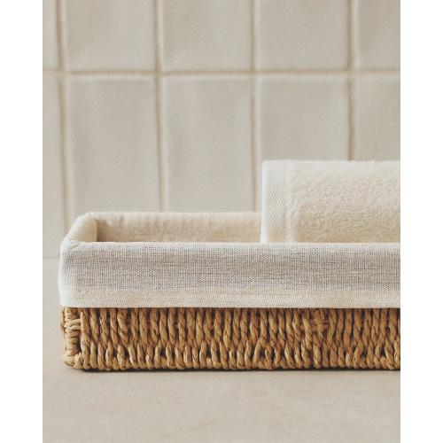 ELONGATED COTTON LINED BASKET | Zara Home United States of America