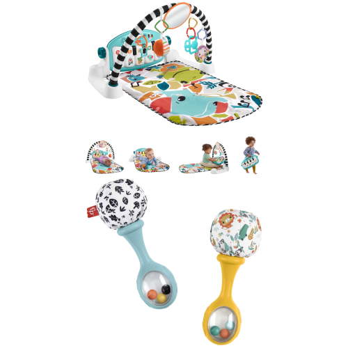 Fisher Price Kick & Play Gym + Maracas