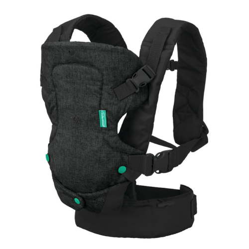 Infantino Flip 4-In-1 Convertible Baby Carrier, 4-Position, Unisex, 8-32lb, Black