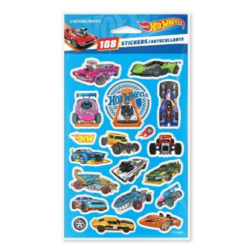 Carlton Cards 108ct Hot Wheels Sticker Pack for Kids