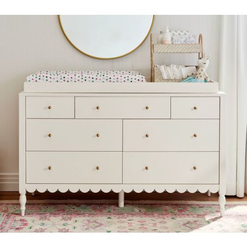 Penny 7-Drawer Dresser & Topper Set (56w x 19d") | Pottery Barn Kids FRENCH WHITE
