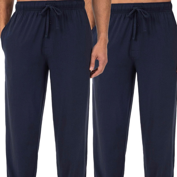 Fruit of the Loom Men's Extended Sizes Jersey Knit Sleep Pajama Lounge Pant (1 & 2 Packs)