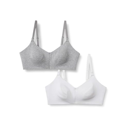 Amazon Essentials Women's Cotton Jersey Support Nursing Bra, Pack of 2