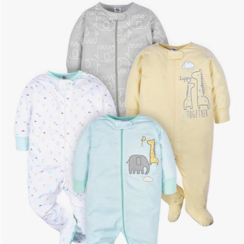 Gerber Baby Boys 4 Pack Sleep 'N Play Footie