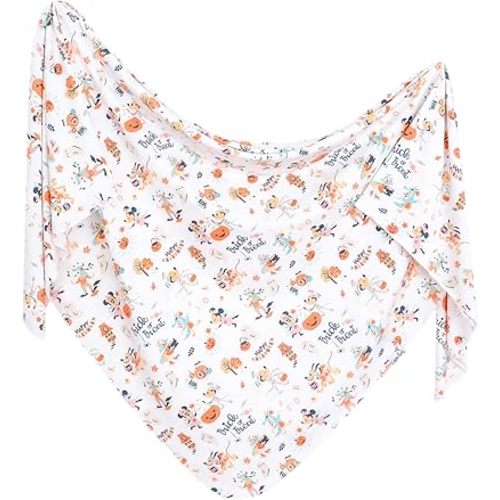 Copper Pearl Large Premium Knit Baby Swaddle Receiving Blanket 'Mickey Mouse's Boo Bash'