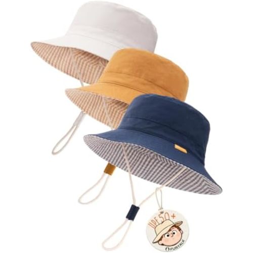 FURTALK Baby Sun Hat for Boys Girls Toddler Summer Bucket Hats Kids UPF 50+ Beach Hat