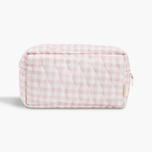 Toiletry Pouch - Pink Gingham