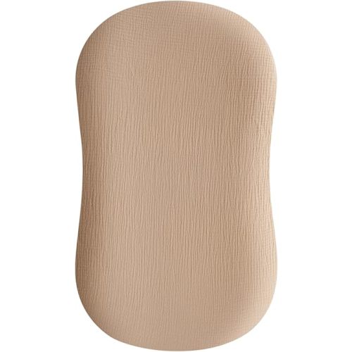 Konssy Muslin Baby Lounger Cover 1 Pack, 100% Cotton Newborn Lounger Cover, Soft and Breathable Lounger Slipcover, Cover Only (Camel)