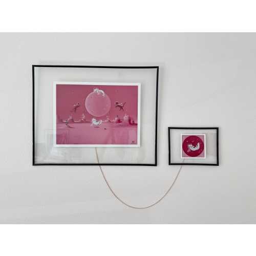 Purrberries Vinyl print (no frame) 9.5x13in approx. included mini print 4x4in
