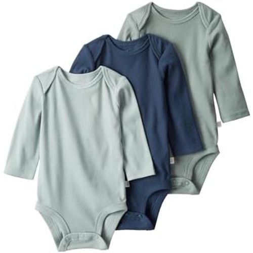 little planet by carter's unisex-baby 3-pack Long Sleeve Bodysuits Made With Organic Cotton