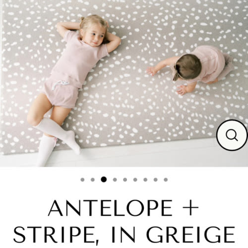 Antelope + Stripe, In Greige Play Mat