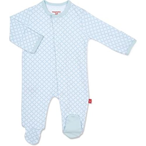 Magnificent Baby Boy 100% Cotton Footies with Magnetic Easy Close