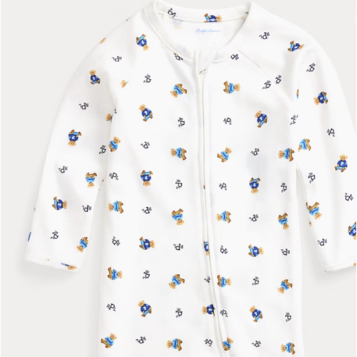 Polo Bear Cotton Interlock Coverall