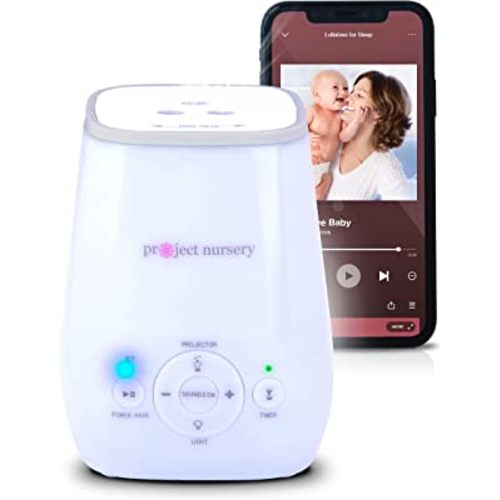 Project Nursery 5-in-1 Sound Soother - Bluetooth Speaker, Sound Soother, Projector, Nightlight and Sleep Timer for Babies, Toddlers and Kids