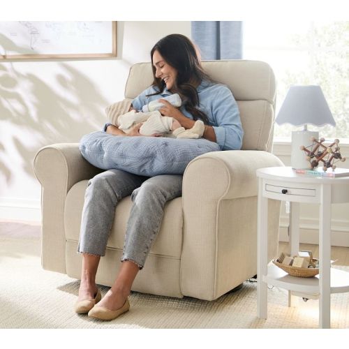 Cream Muslin Nursing Pillow & Cover